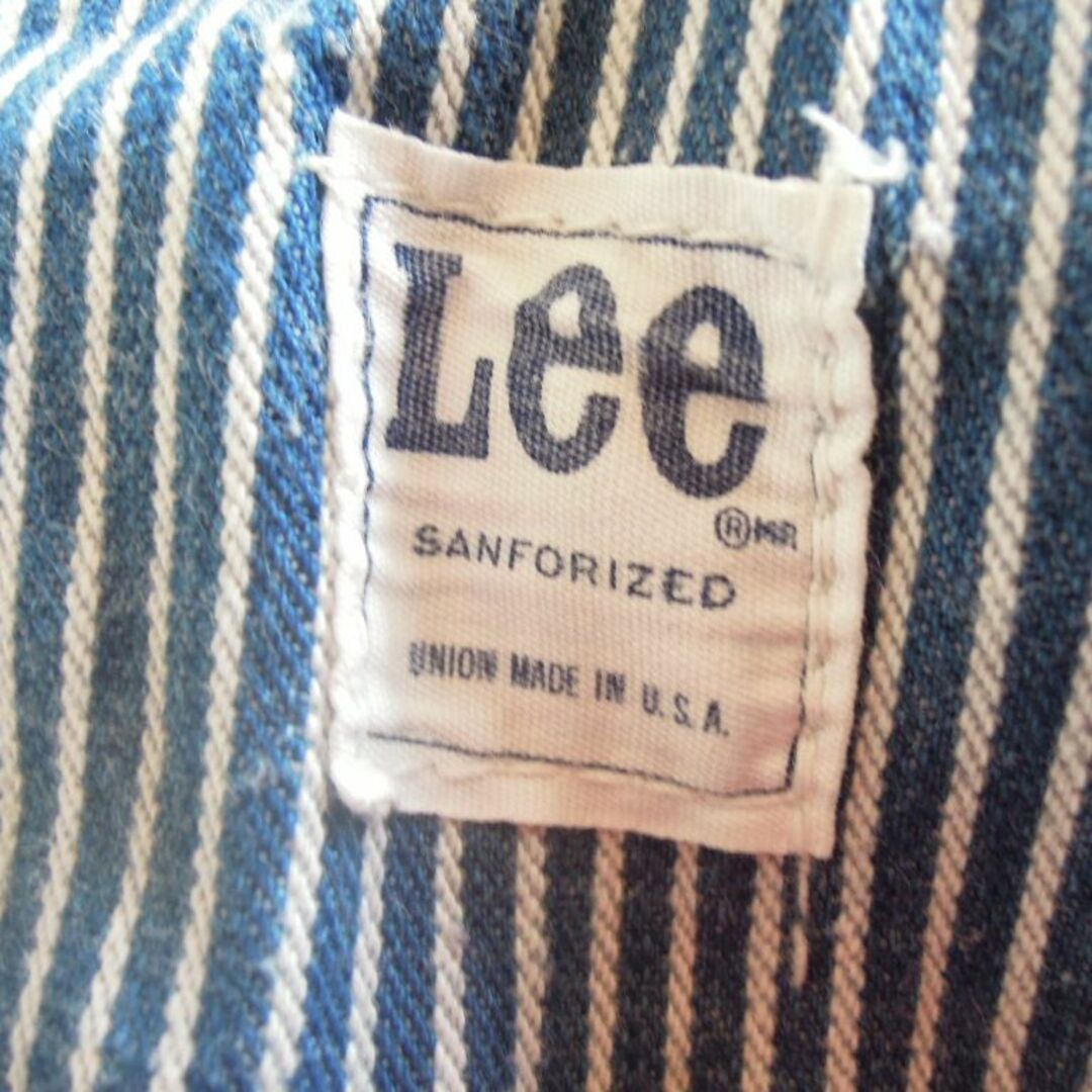 22j 70´s VINTAGE Lee リーヒッコリーオーバーオール OVER