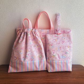 入園入学セット レッスンバッグ 体操着袋 上履き袋 ハンドメイド(バッグ/レッスンバッグ)