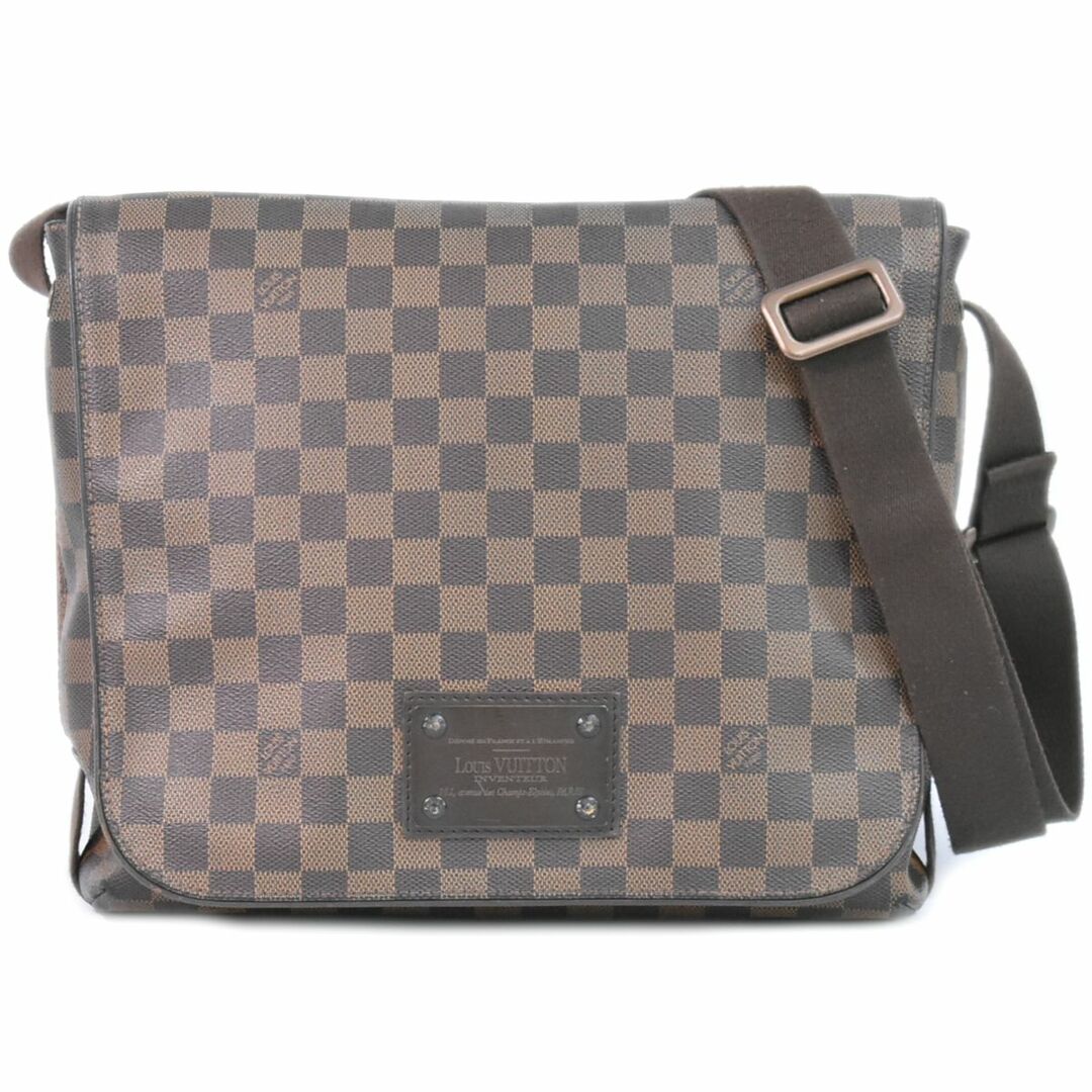 本物 ルイヴィトン LOUIS VUITTON LV ブルックリン MM ダミエ エベヌ ショルダーバッグ メッセンジャーバック ブラウン  N51211 Brooklyn ビトン バッグ 中古 | フリマアプリ ラクマ