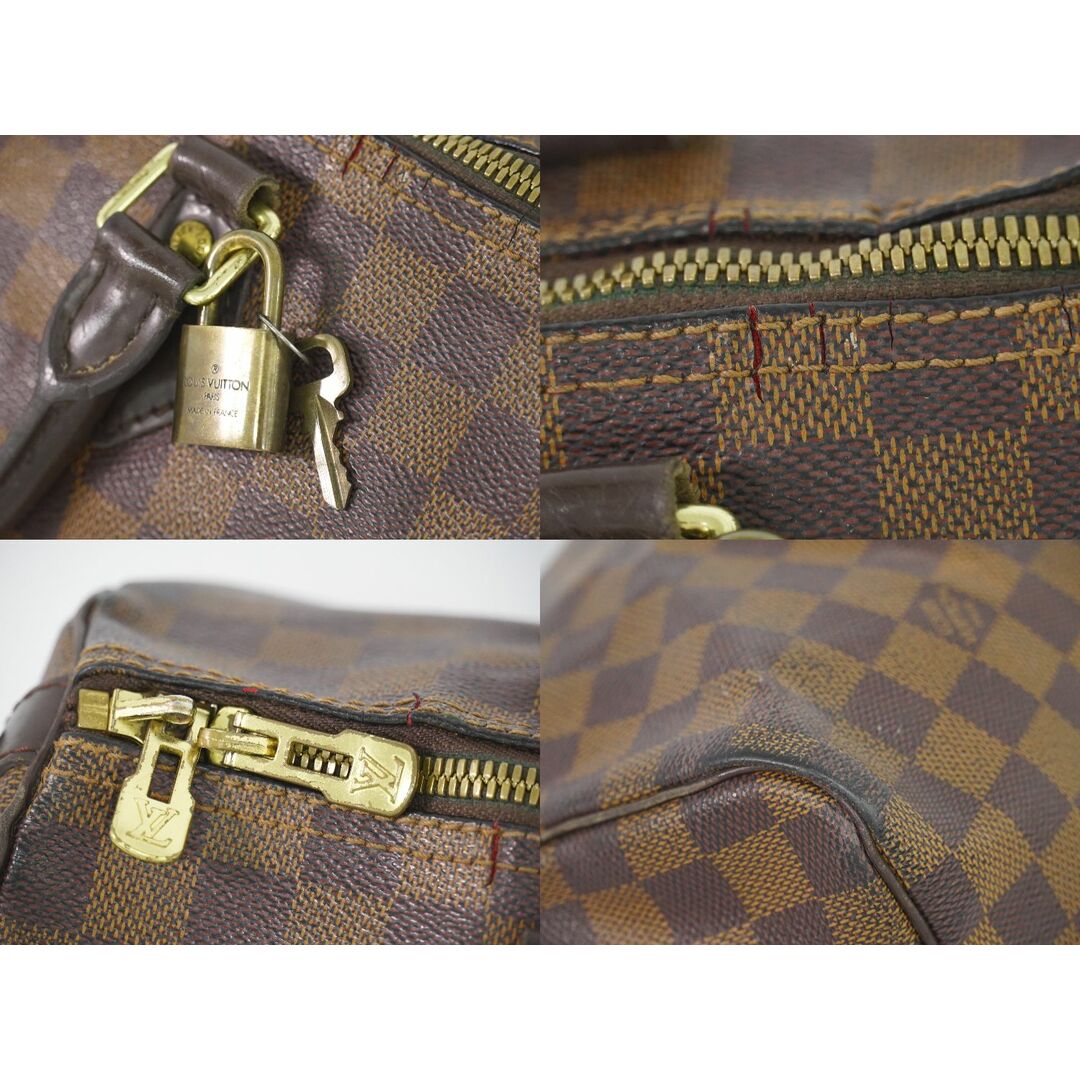 LOUIS VUITTON(ルイヴィトン)の本物 ルイヴィトン LOUIS VUITTON LV 旧型 スピーディ バンドリエール 30 ダミエ エベヌ 2WAY ショルダーバッグ ハンドバッグ ブラウン N41183 ビトン バッグ 中古 レディースのバッグ(ショルダーバッグ)の商品写真