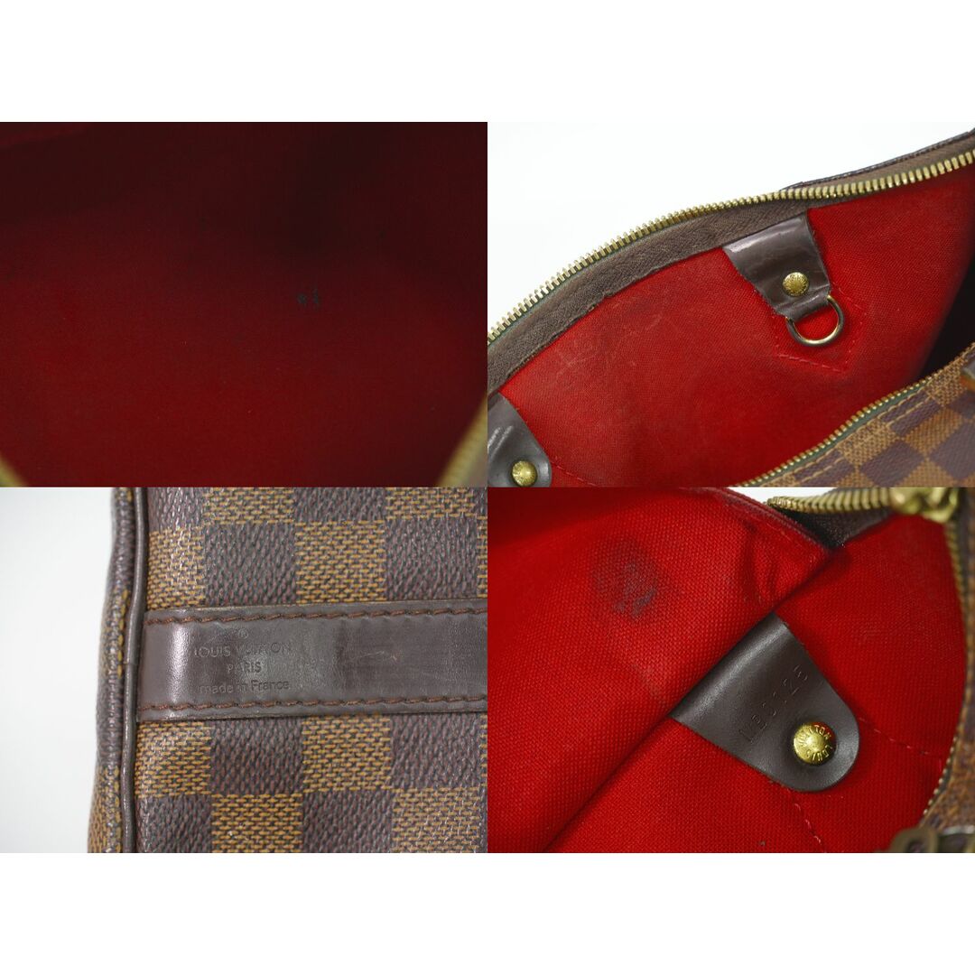 LOUIS VUITTON(ルイヴィトン)の本物 ルイヴィトン LOUIS VUITTON LV 旧型 スピーディ バンドリエール 30 ダミエ エベヌ 2WAY ショルダーバッグ ハンドバッグ ブラウン N41183 ビトン バッグ 中古 レディースのバッグ(ショルダーバッグ)の商品写真