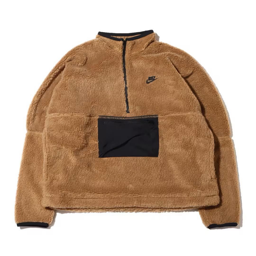 Lサイズ 新品 NIKE フリース ハーフジップ ボアジャケットプル Lサイズ 新品 NIKE フリース ハーフジップ ボアジャケットプル