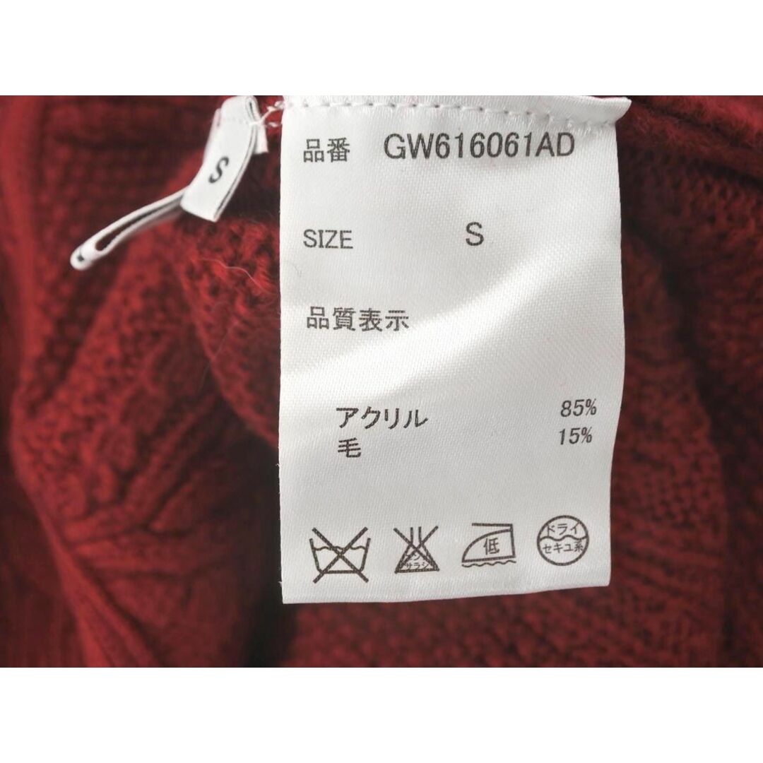 GLOBAL WORK(グローバルワーク)のGLOBAL WORK グローバルワーク ウール混 Vネック ニット セーター sizeS/赤 ◇■ レディース レディースのトップス(ニット/セーター)の商品写真