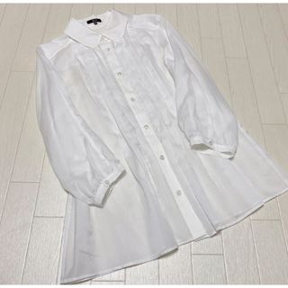 ダックス(DAKS)の美品 DAKS ピンタックデザイン ブラウス 38(シャツ/ブラウス(長袖/七分))