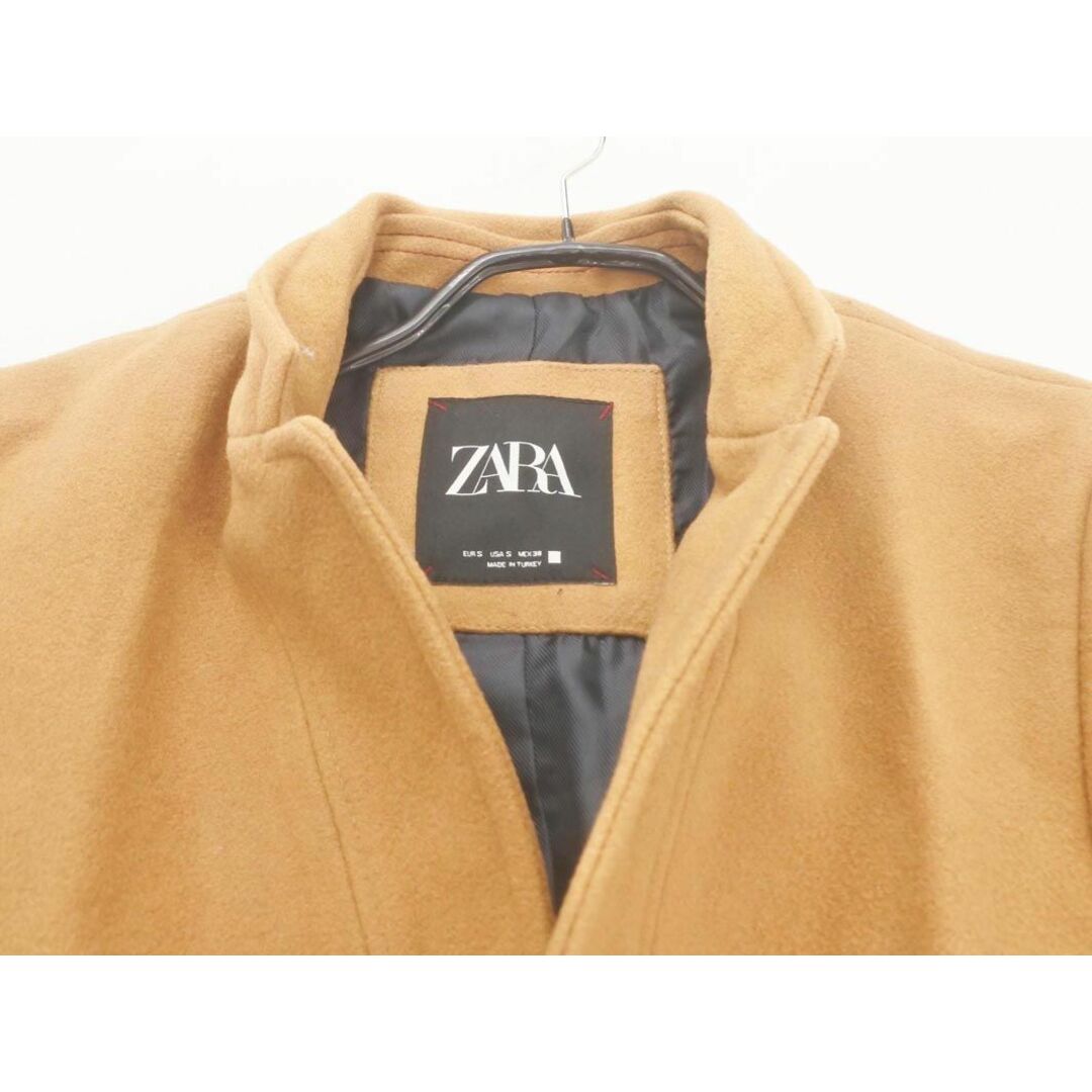 ZARA(ザラ)のZARA ザラ FABRICA社製 ウール混 チェスター コート sizeS/茶 ◆■ メンズ メンズのジャケット/アウター(チェスターコート)の商品写真