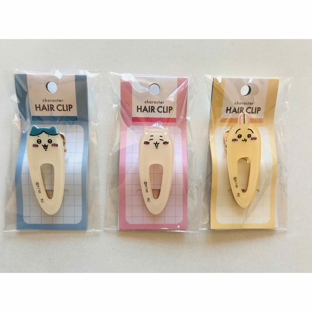 ちいかわ　ハチワレ　うさぎ　ヘア　クリップ　３個セット　HAIR CLIP | フリマアプリ ラクマ