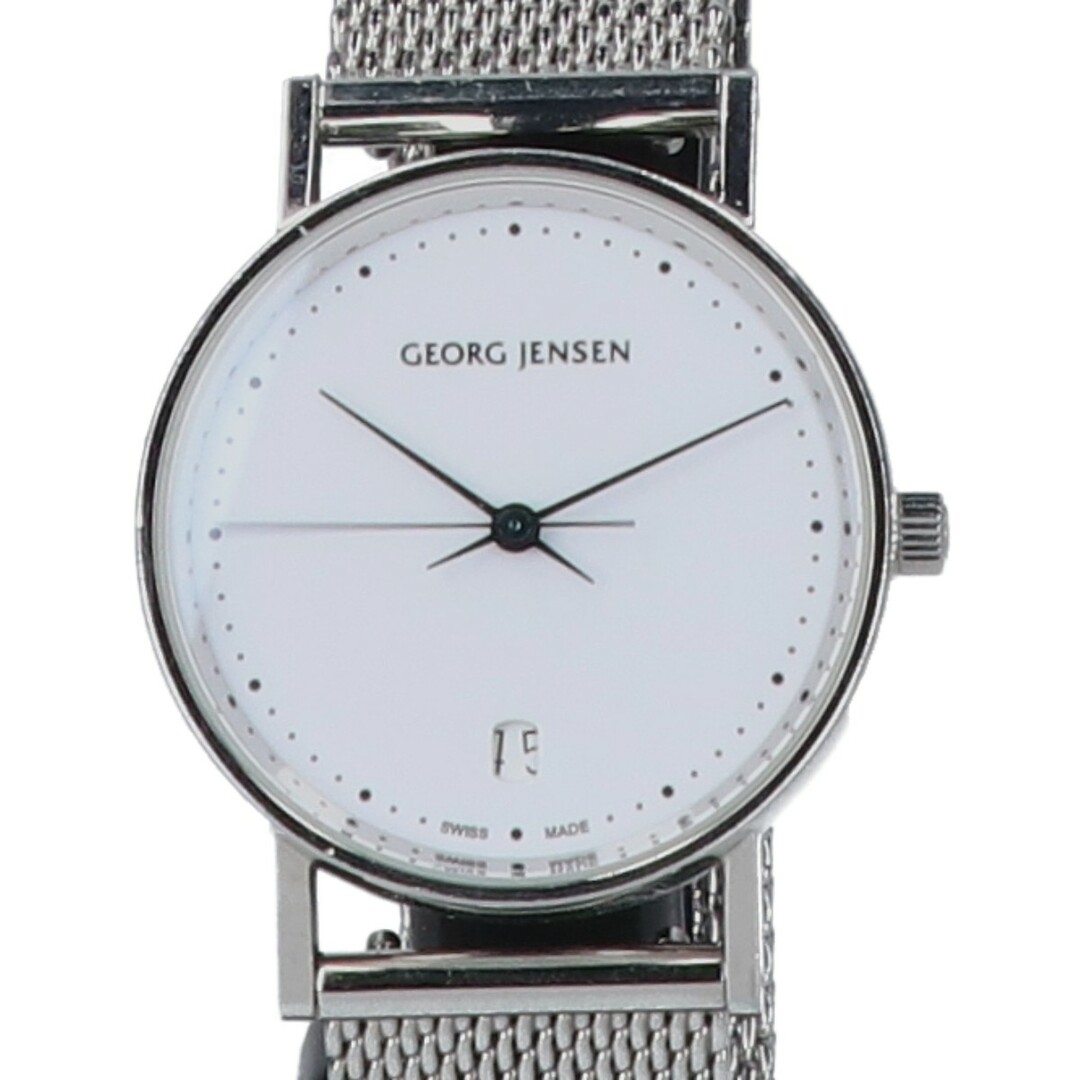 Georg Jensen(ジョージジェンセン)のジョージジェンセン 321 KOPPEL コッペル 32mm SS カレンダー クォーツ メンズの時計(腕時計(アナログ))の商品写真