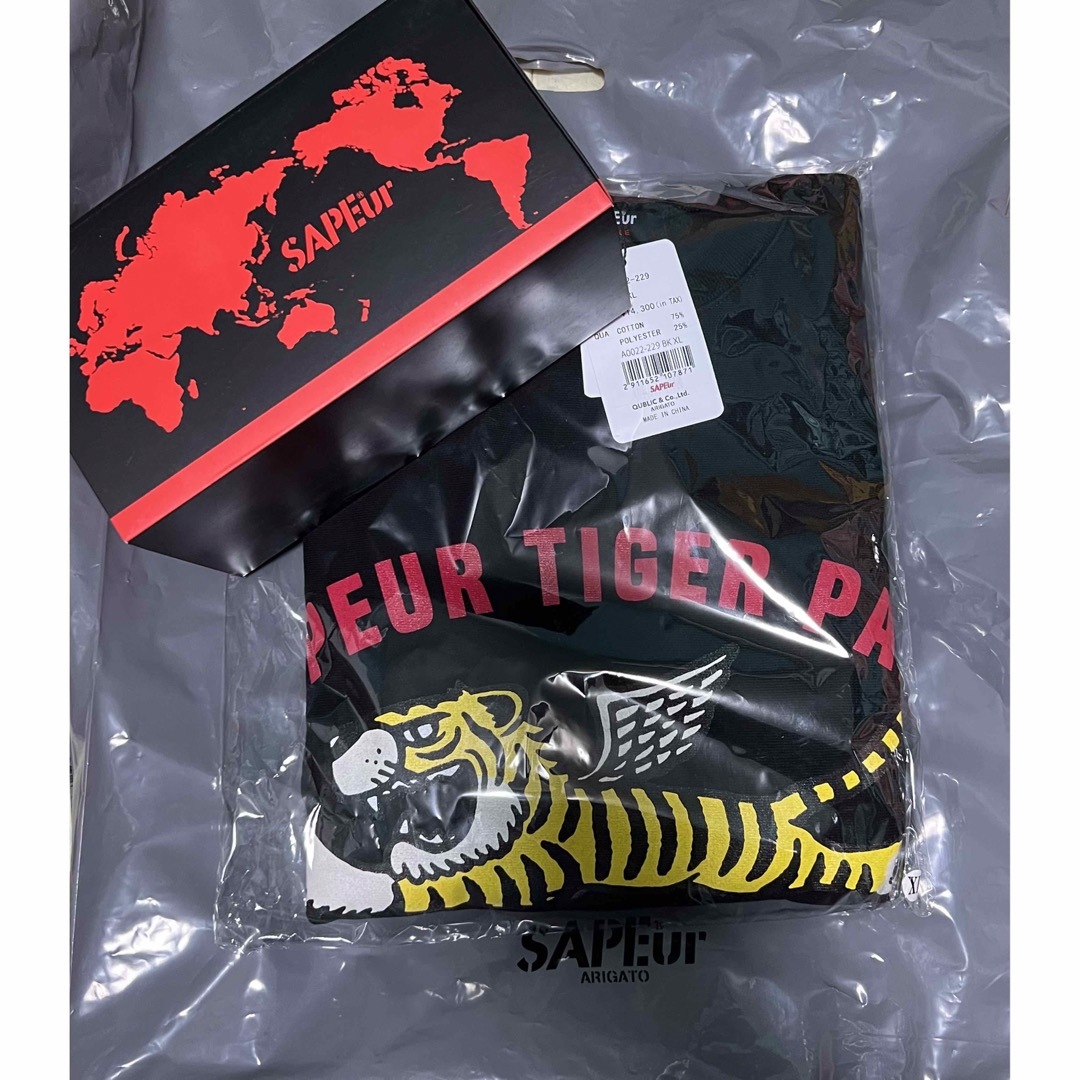 SAPEur サプール  XL スウェット　タイガー　虎　マスク メンズのトップス(スウェット)の商品写真