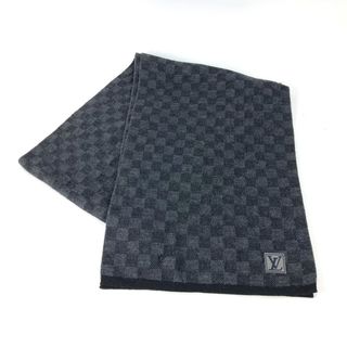 ルイヴィトン(LOUIS VUITTON)のルイヴィトン LOUIS VUITTON エシャルプ プティ ダミエ  M70028 マフラー ウール グレー(マフラー)