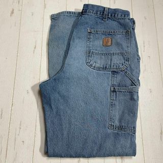 カーハート(carhartt)のカーハート　デニムワークパンツ　デニムペインター　革タグ　メンズ　古着　青ブルー(デニム/ジーンズ)