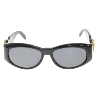 Gianni Versace ジャンニ・ヴェルサーチ サングラス メドゥーサ ウェリントン 眼鏡 420/C プラスチック    ブラック 黒 レディース【品】