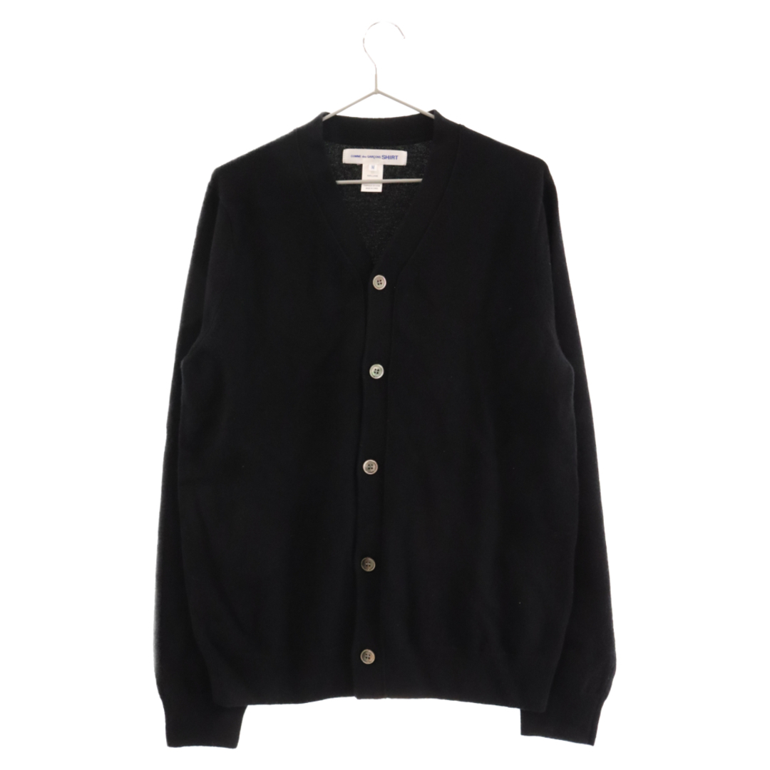 COMME des GARCONS SHIRT コムデギャルソンシャツ FULLY FASHIONED KNIT CARDIGAN V-NECK ニットカーディガン Vネックセーター ブラック FZ-N10552センチ肩幅