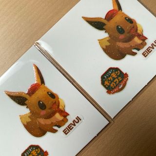 ポケモン(ポケモン)のポケモンパンシール　ポケモンカフェ・イーブイ♡2枚(キャラクターグッズ)