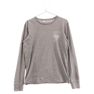 ディーゼル(DIESEL)のDIESEL ディーゼル バックプリントロングスリーブtシャツ ダメージ加工 グレー(Tシャツ/カットソー(七分/長袖))