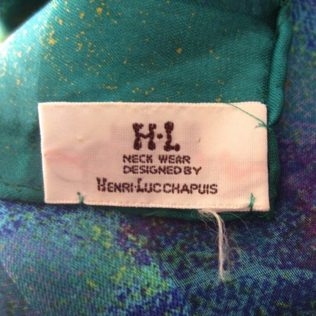 H.L(アッシュエル)の美品　H・L／アッシュエル／HENRI-LUC CHAPUIS　シルクスカーフ レディースのファッション小物(バンダナ/スカーフ)の商品写真