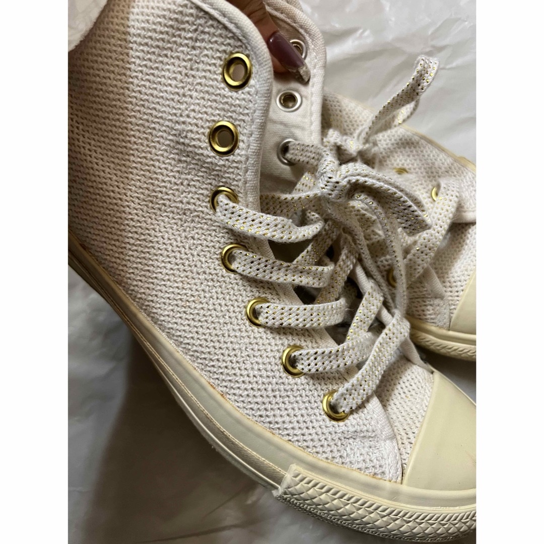 ALL STAR（CONVERSE）(オールスター)のconverse  ゴールドスター　ハイカットスニーカー レディースの靴/シューズ(スニーカー)の商品写真