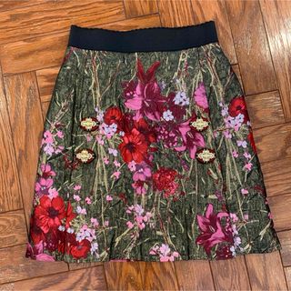 ドルチェアンドガッバーナ(DOLCE&GABBANA)のDOLCE&GABBANA＊花柄　膝丈スカート(ひざ丈スカート)