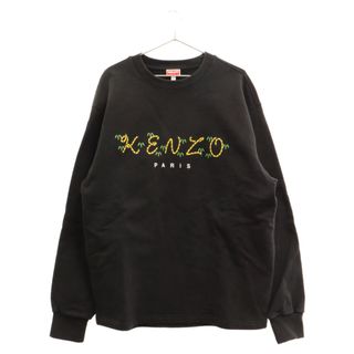 ケンゾー(KENZO)のKENZO ケンゾー 22SS ケンゾー タイガーテイルレギュラースウェットシャツ クルーネックスウェットシャツ トレーナー ブラック(スウェット)