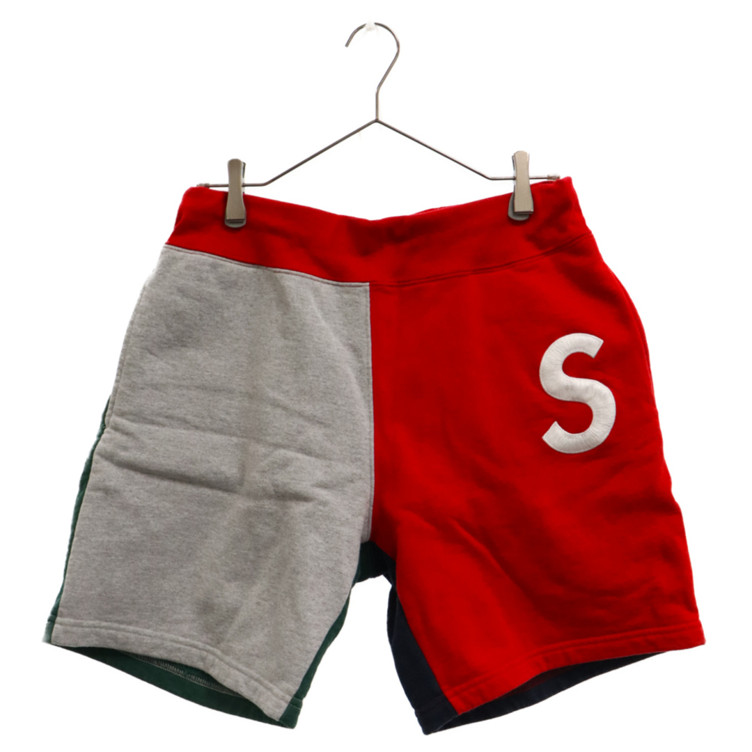 305センチ股下SUPREME シュプリーム 19SS S Logo Colorblocked Sweat Short Sロゴカラーブロックドスウェットショーツ ハーフパンツ マルチ