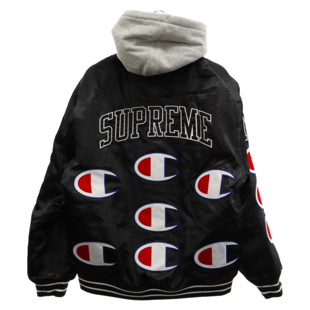 Supreme Champion Hooded サテンジャケット