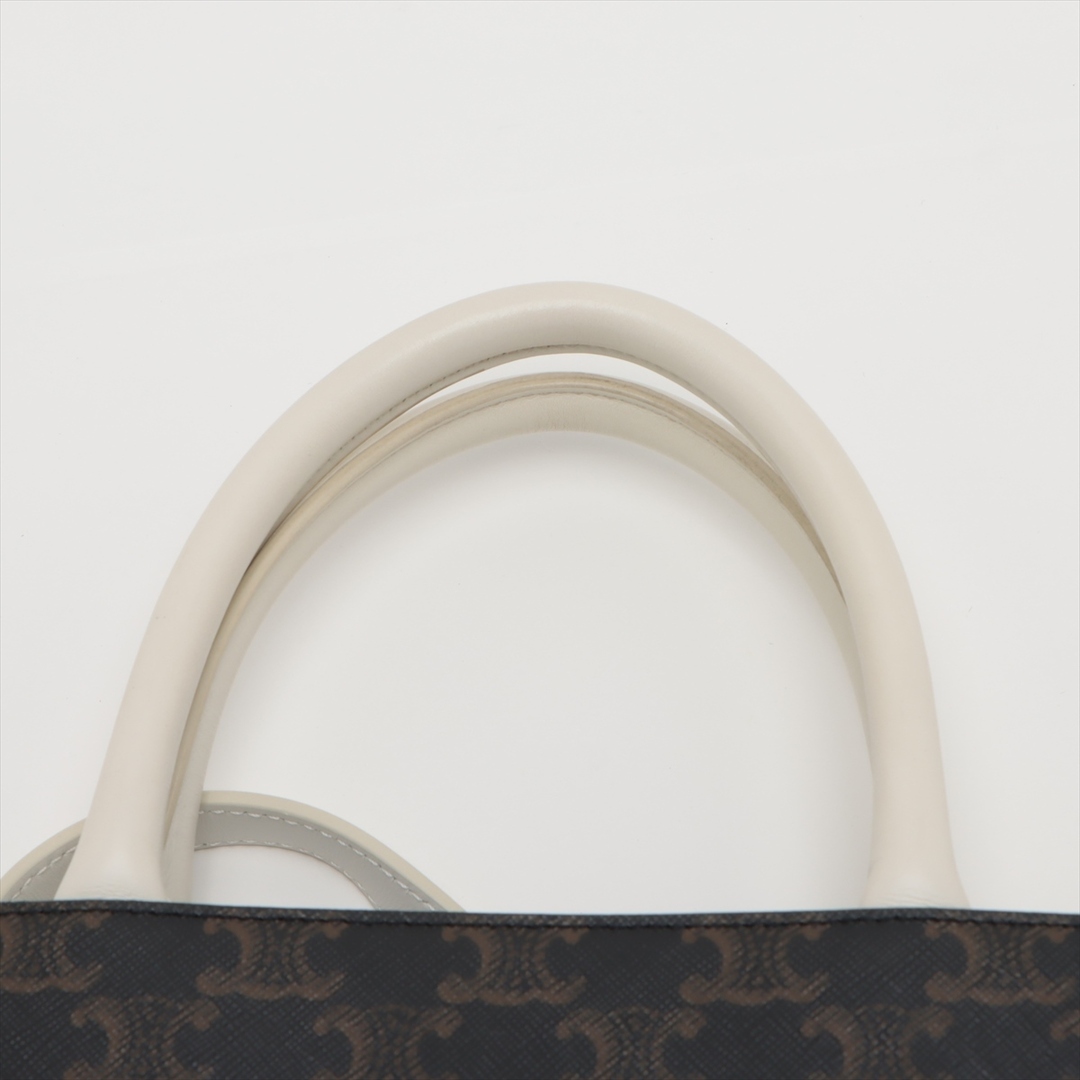 celine(セリーヌ)のセリーヌ バーティカルカバ PVC×レザー  ブラック×ホワイト レディー レディースのバッグ(トートバッグ)の商品写真