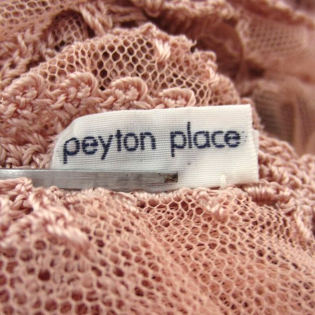 Peyton Place(ペイトンプレイス)の美品　Peyton Place／ペイトンプレース★　薄手レースストール　薄ピンク レディースのファッション小物(ストール/パシュミナ)の商品写真