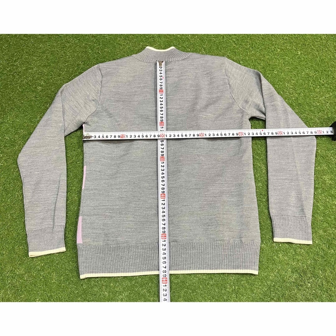 Munsingwear(マンシングウェア)のMUNSING WEAR マンシングウェア　zip ボーダー セーター スポーツ/アウトドアのゴルフ(ウエア)の商品写真
