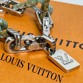 ルイヴィトン(LOUIS VUITTON)の【美品☆現行】ヴィトン　チェーン　モノグラム　ブレスレット　ブラスレ　バングル(ブレスレット/バングル)