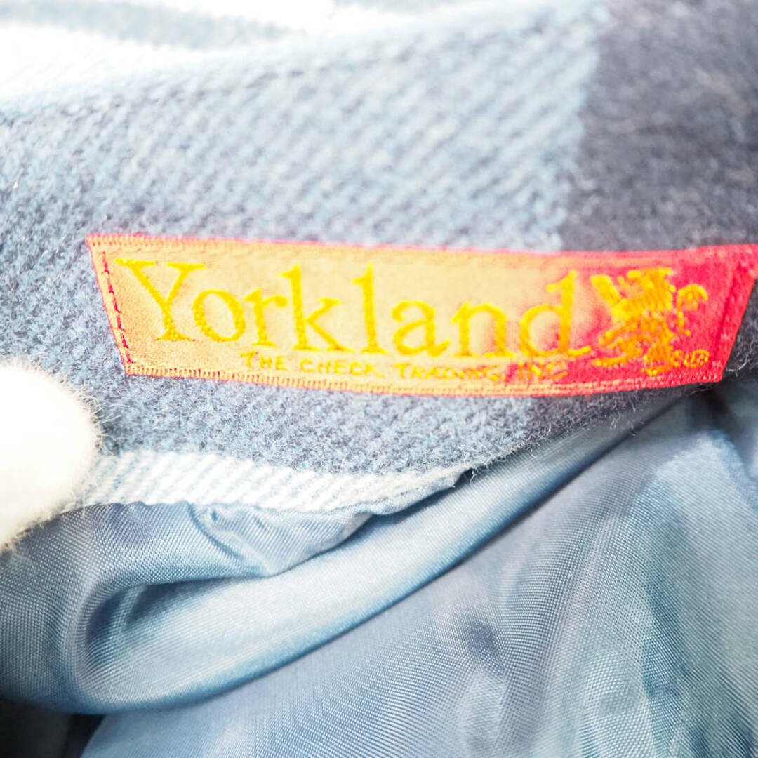 Yorkland(ヨークランド)の美品 Yorkland ヨークランド 32772-42006 ノースリーブワンピース 7AR ウール ナイロン ひざ下丈 チェック柄 レディース AY4911A18  レディースのワンピース(ミニワンピース)の商品写真