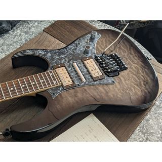 アイバニーズ(Ibanez)のIbanez RG350QM lipstick & staple MOD(エレキギター)