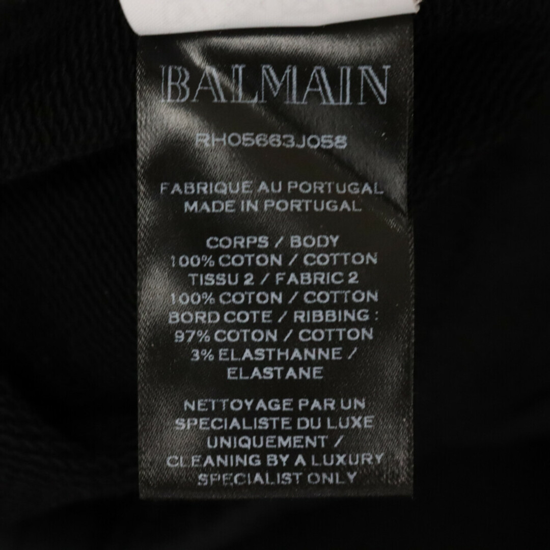 BALMAIN(バルマン)のBALMAIN バルマン Side Line Track Pants サイドライン トラックパンツ ブラック/レッド RHO5663JO58 メンズのパンツ(その他)の商品写真