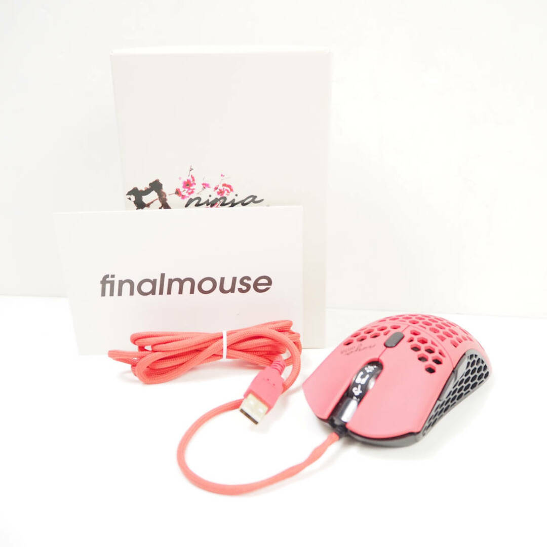 美品 FINALMOUSE ファイナルマウス ninja air58 ゲーミングマウス 有線 eスポーツ HM351CPC周辺機器