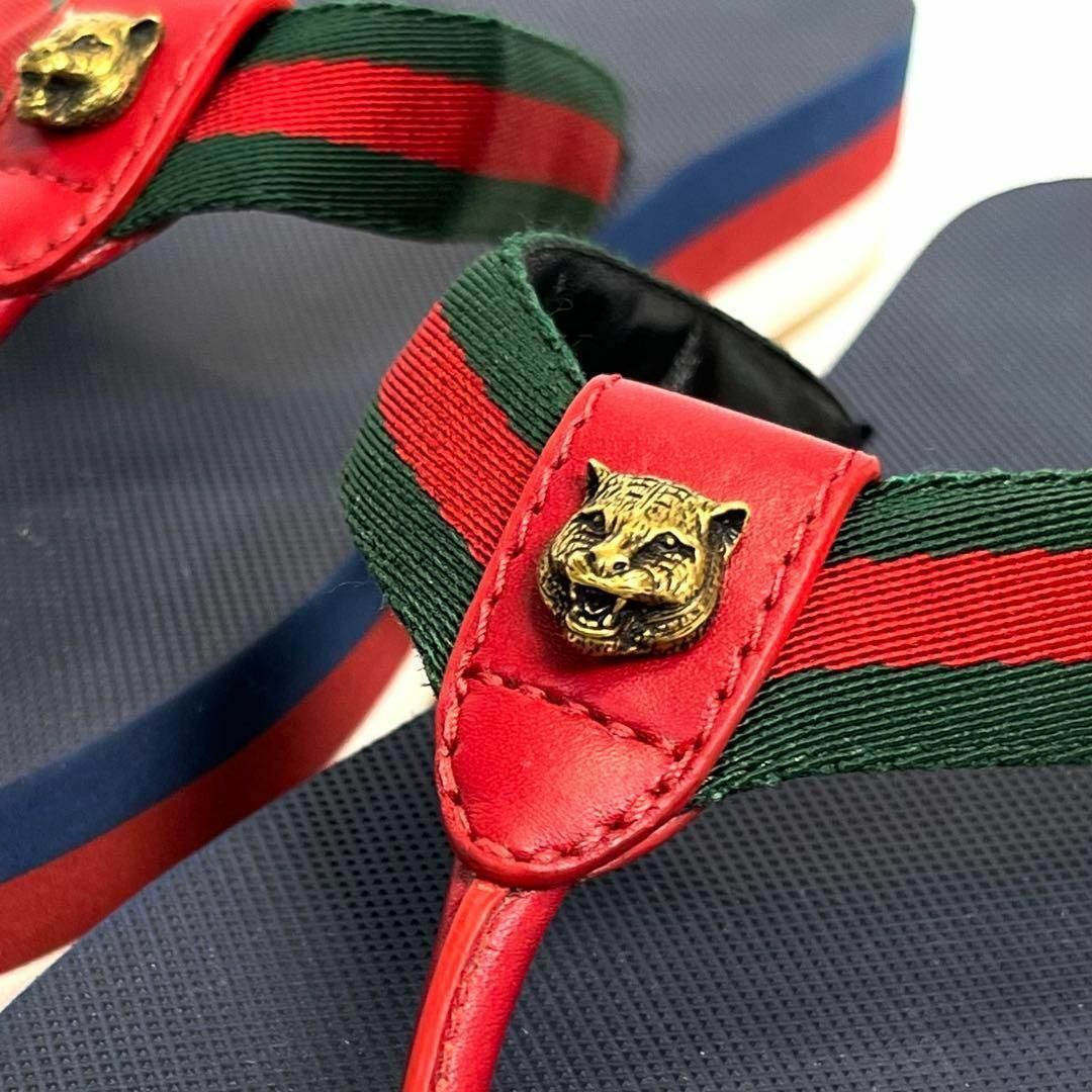 Gucci(グッチ)の【極美品】グッチ　サンダル　タイガー　シェリーライン　サンダル　靴 メンズの靴/シューズ(サンダル)の商品写真