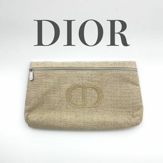 クリスチャンディオール(Christian Dior)のChristian　DIOR　ディオール　ポーチ　キャンバス地　ロゴ入り(ポーチ)