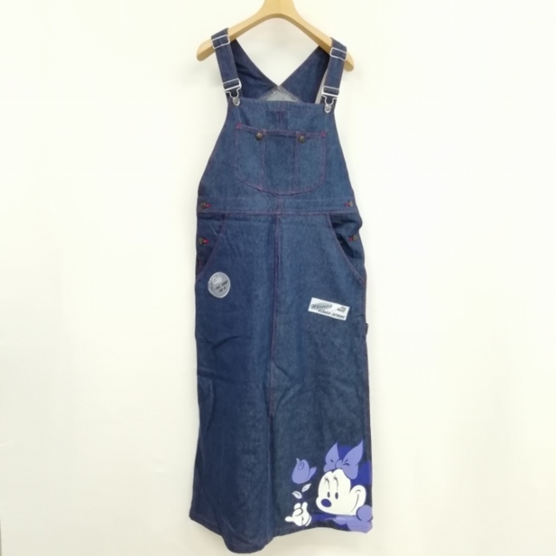 ミニー プリント 刺繍 ジャンパースカート オーバーオール スカート 美品 | フリマアプリ ラクマ