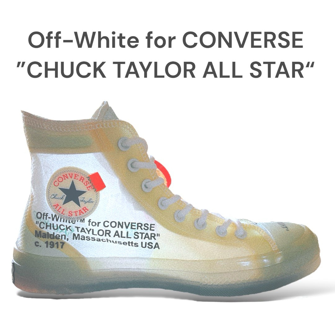 off-white™︎  CONVERSE オフホワイト チャックテイラーオフホワイト