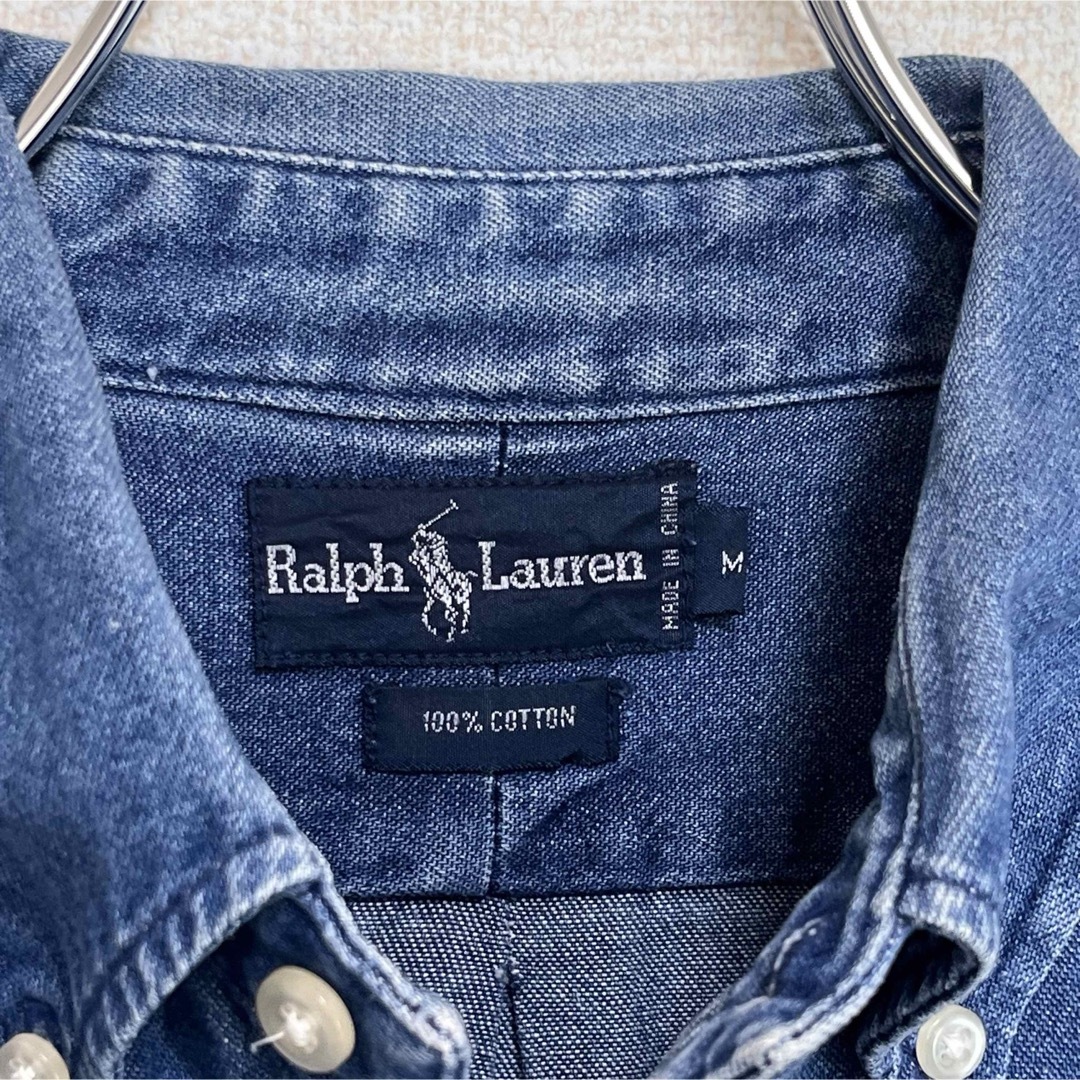 Ralph Lauren - ラルフローレン ボタンダウンシャツ 長袖 デニム