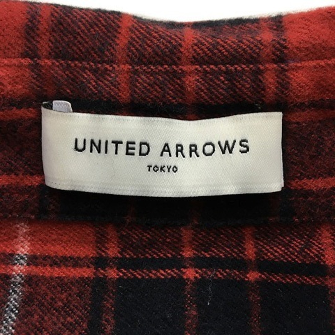 UNITED ARROWS(ユナイテッドアローズ)のユナイテッドアローズ シャツ カジュアル チェック フランネル 長袖 40 赤 レディースのトップス(シャツ/ブラウス(長袖/七分))の商品写真