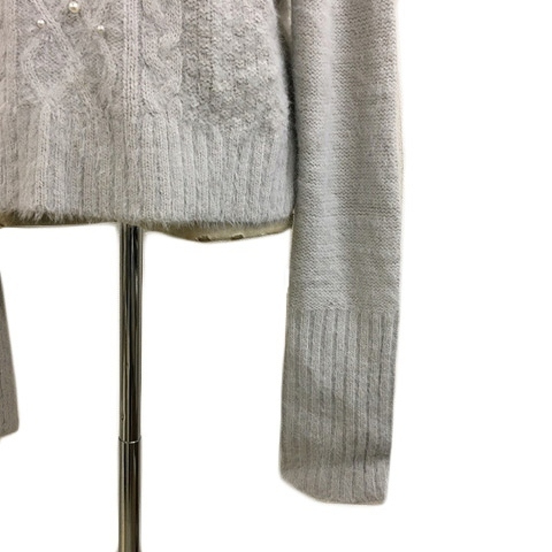 axes femme(アクシーズファム)のアクシーズファム セーター ニット プルオーバー M 長袖 グレー 水色 レディースのトップス(ニット/セーター)の商品写真