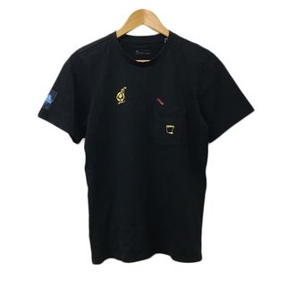 アディダス(adidas)のアディダス Tシャツ プルオーバー クルーネック ロゴ 半袖 S 黒 ブラック(Tシャツ/カットソー(半袖/袖なし))