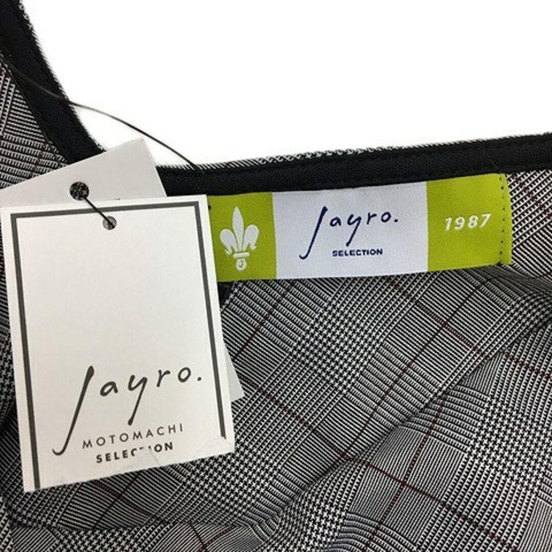 JAYRO(ジャイロ)のジャイロ ブラウス カットソー プルオーバー Vネック 長袖 M グレー 赤 レディースのトップス(シャツ/ブラウス(長袖/七分))の商品写真