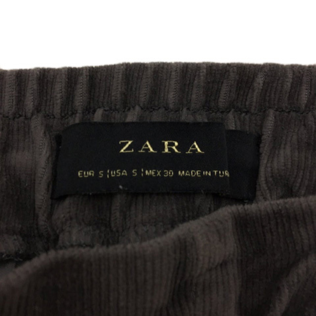 ZARA(ザラ)のザラ パンツ ジョガー テーパード コーデュロイ 無地 USA S グレー レディースのパンツ(その他)の商品写真