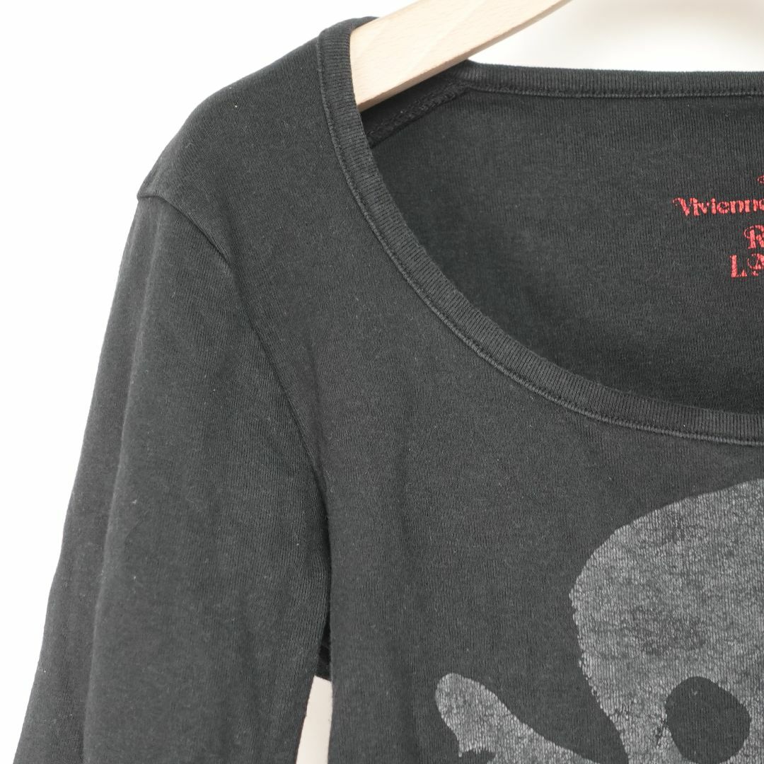 Vivienne Westwood(ヴィヴィアンウエストウッド)のヴィヴィアンウエストウッド Vivienne Westwood　REDレーベル スカル長袖シャツ 2 黒 レディースのトップス(シャツ/ブラウス(長袖/七分))の商品写真