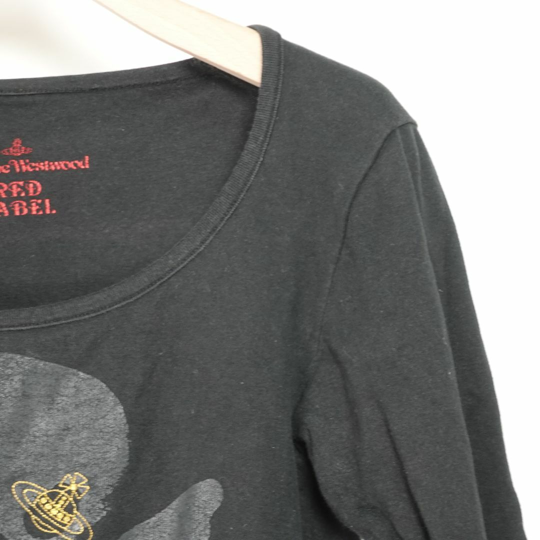 Vivienne Westwood(ヴィヴィアンウエストウッド)のヴィヴィアンウエストウッド Vivienne Westwood　REDレーベル スカル長袖シャツ 2 黒 レディースのトップス(シャツ/ブラウス(長袖/七分))の商品写真