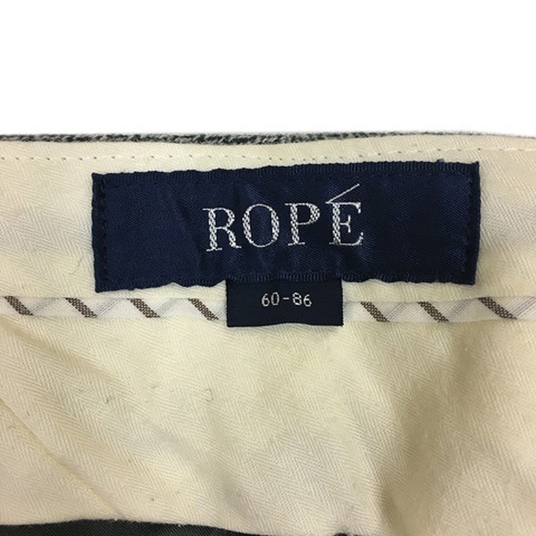 ROPE’(ロペ)のロペ パンツ スラックス ストレート ロング ウール 60-86 グレー 白 レディースのパンツ(その他)の商品写真