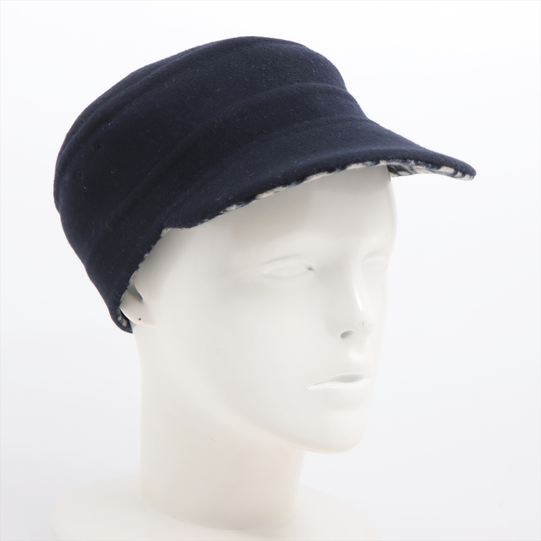 Dior(ディオール)のディオール  ウール×シルク  ネイビー ユニセックス キャップ レディースの帽子(キャップ)の商品写真