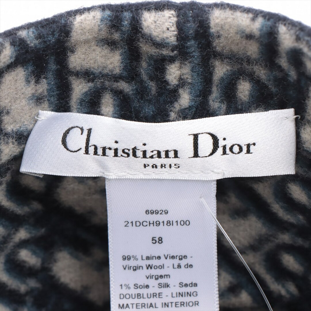 Dior(ディオール)のディオール  ウール×シルク  ネイビー ユニセックス キャップ レディースの帽子(キャップ)の商品写真