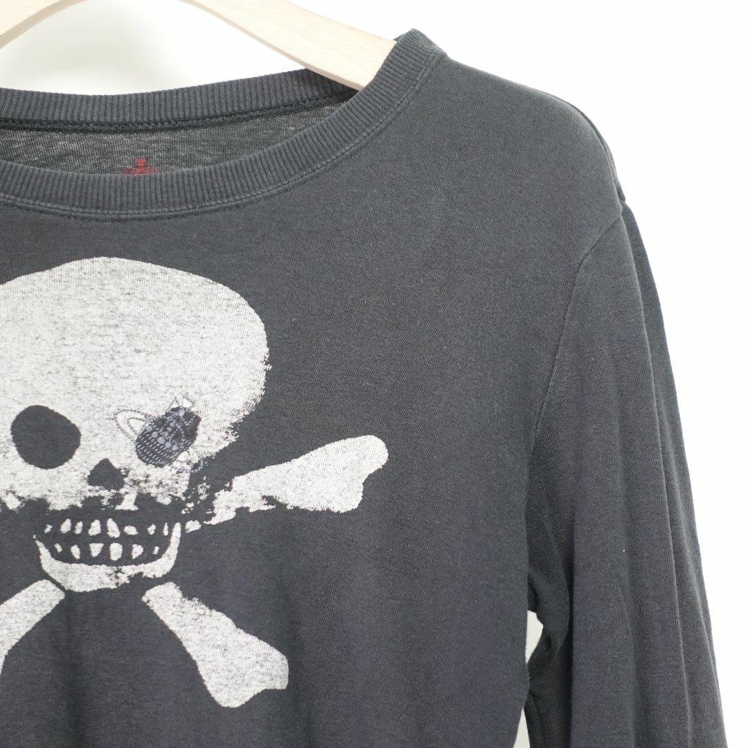 Vivienne Westwood(ヴィヴィアンウエストウッド)のヴィヴィアンウエストウッド Vivienne Westwood　スカル7分丈Tシャツ　2 レディースのトップス(Tシャツ(長袖/七分))の商品写真