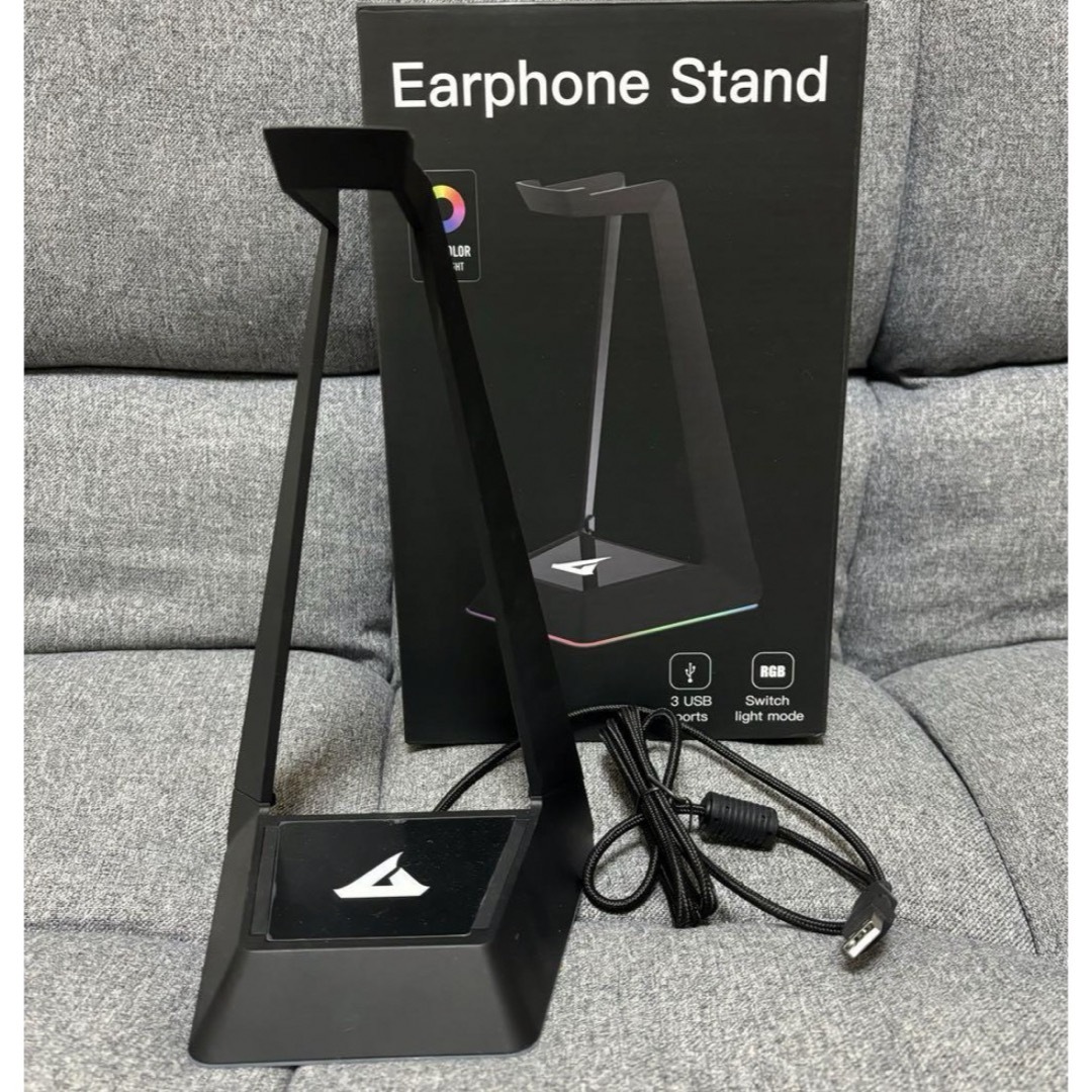 【新品未使用】GTRACING Earphone Stand イヤホンスタンド スマホ/家電/カメラのオーディオ機器(ヘッドフォン/イヤフォン)の商品写真