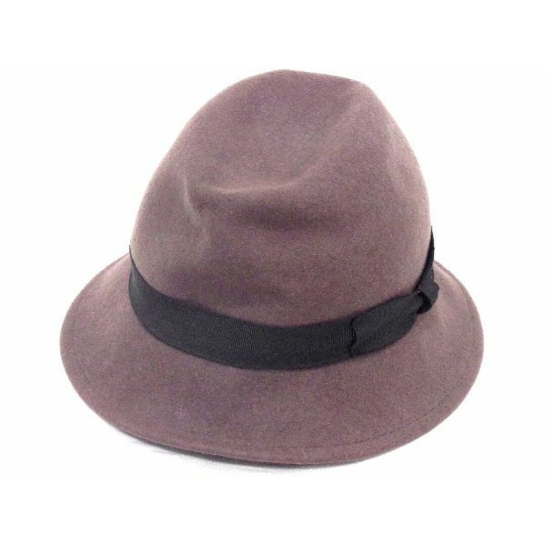 CA4LA(カシラ)の■極美品■ CA4LA カシラ ウール100％ リボン 帽子 ハット レディース メンズ ブラウン系×ブラック系 DD6178 レディースの帽子(ニット帽/ビーニー)の商品写真